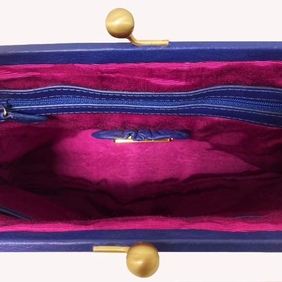 Fiore by Isabella Fiore Blue Floral Hobo - Picture 2 of 10